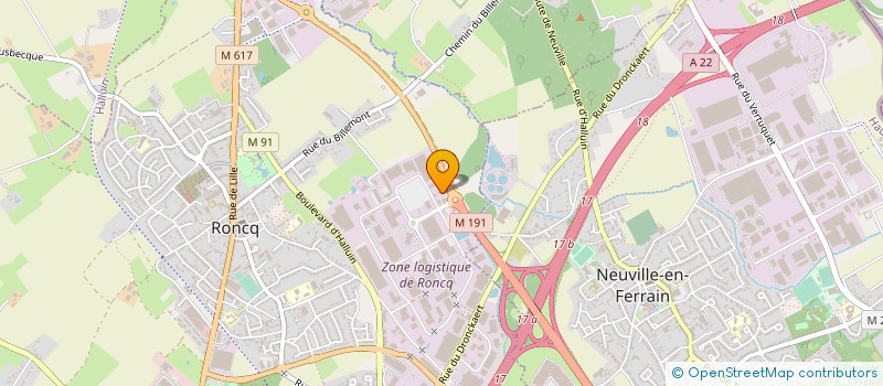 localisation de l'entreprise CAR IMPEX FRANCE à RONCQ