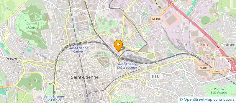 localisation de l'entreprise CAR'LINE à SAINT-ETIENNE