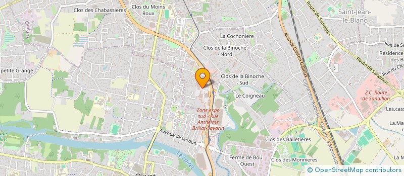 localisation de l'entreprise CAR'O à ORLEANS