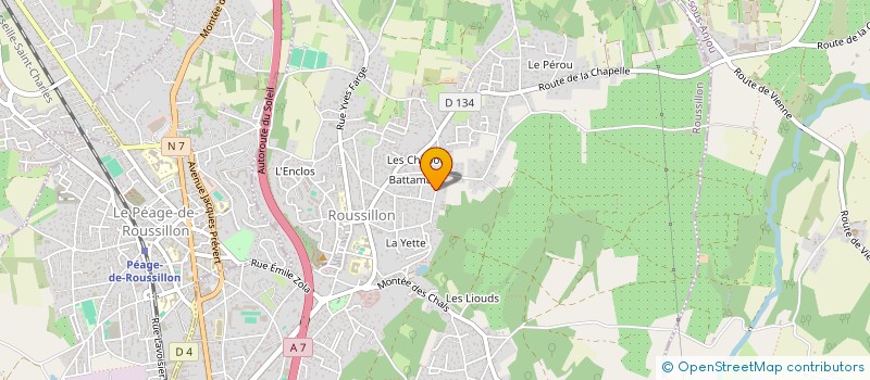 localisation de l'entreprise CAR-ONLINE à ROUSSILLON