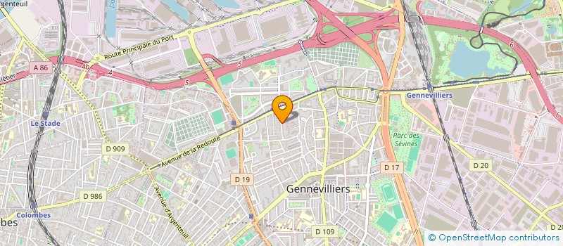 localisation de l'entreprise CAR'PE DIEM TRANSPORT  GENNEVILLIERS