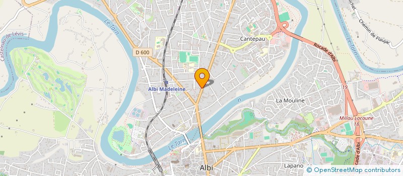 localisation de l'entreprise CAR-PUB à ALBI