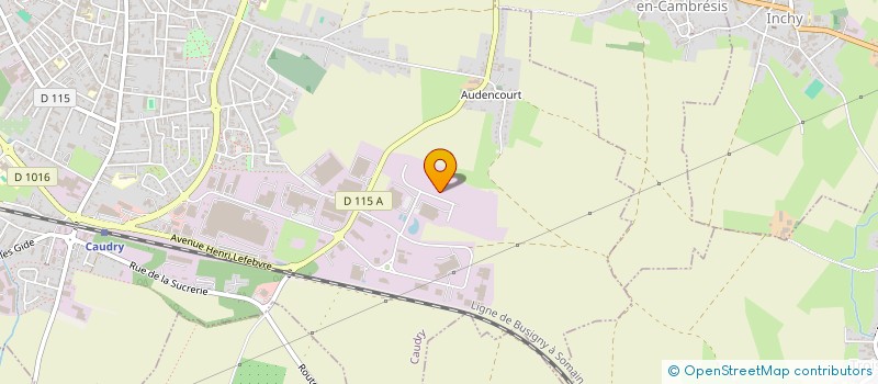 localisation de l'entreprise CAR REFACTORY  CAUDRY