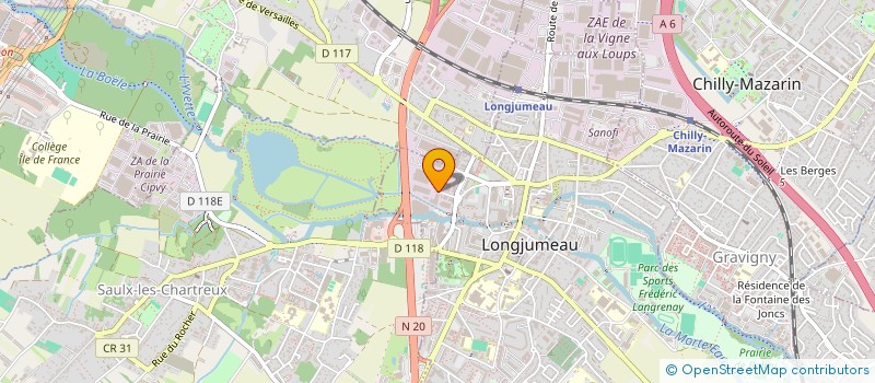 localisation de l'entreprise CAR SERVICES HOLDING à LONGJUMEAU