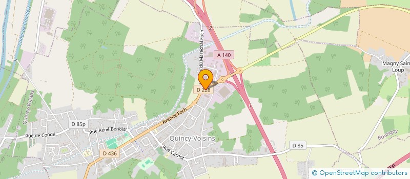 localisation de l'entreprise CAR'SPRINT  QUINCY-VOISINS