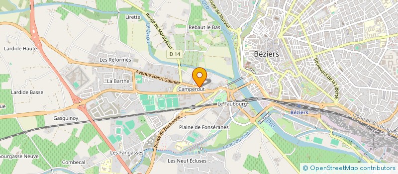 localisation de l'entreprise CAR SYSTEM  BEZIERS