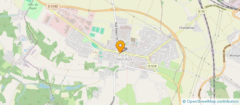 localisation de l'entreprise CAR'TINT DESIGN ET SECURITE à HEYRIEUX