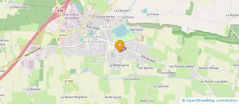 localisation de l'entreprise CAR'TRANSAK  SAINT-AUBIN-DU-CORMIER