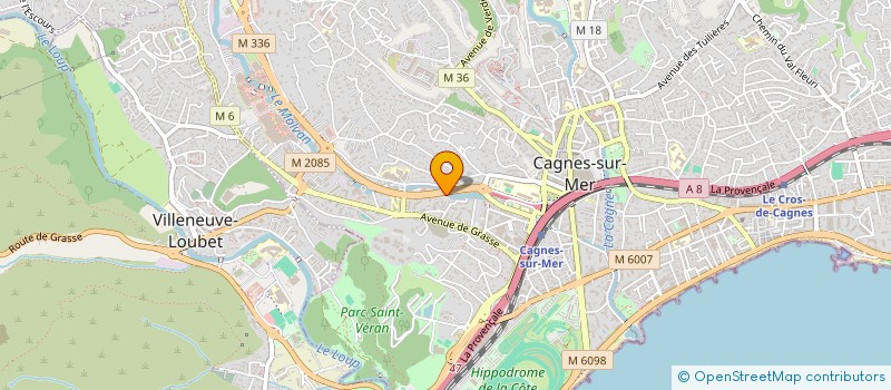 localisation de l'entreprise CAR'VENTURE  CAGNES-SUR-MER