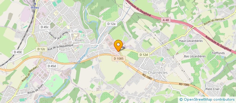 localisation de l'entreprise CAR WASH 38  RIVES