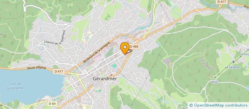 localisation de l'entreprise CAR WASH WD  GERARDMER