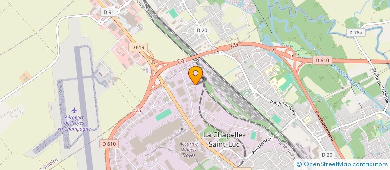 localisation de l'entreprise CAR WE GO  LA CHAPELLE-SAINT-LUC