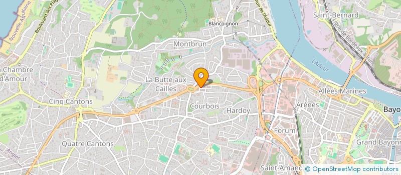 localisation de l'entreprise CAR2LUX LOCATION à ANGLET