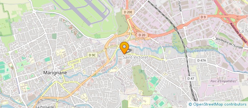 localisation de l'entreprise CARA  SAINT-VICTORET