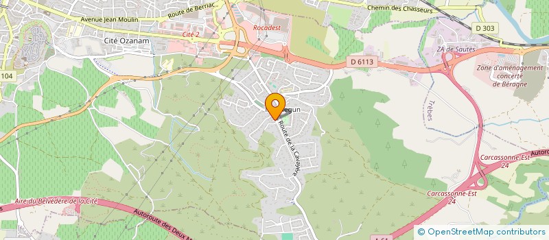 localisation de l'entreprise CARA à CARCASSONNE