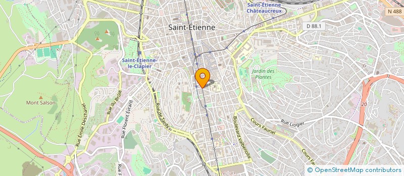 localisation de l'entreprise CARA à SAINT-ETIENNE