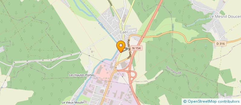 localisation de l'entreprise CARA  LE BOULAY-MORIN