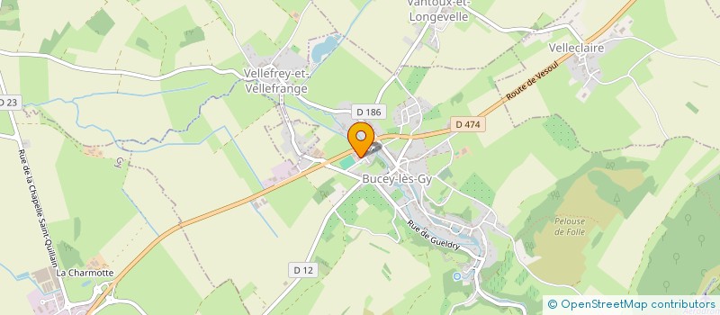 localisation de l'entreprise CARA DISTRIB  BUCEY-LES-GY