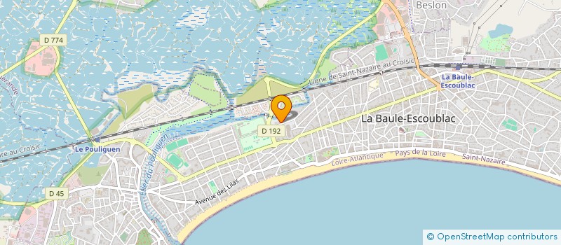 localisation de l'entreprise CARA HOSPITALITY SERVICES à LA BAULE-ESCOUBLAC