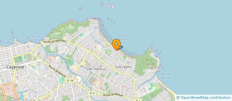 localisation de l'entreprise CARA IMMOBILIER  CAYENNE