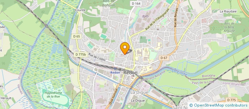 localisation de l'entreprise CARA INGENIERIE  REDON