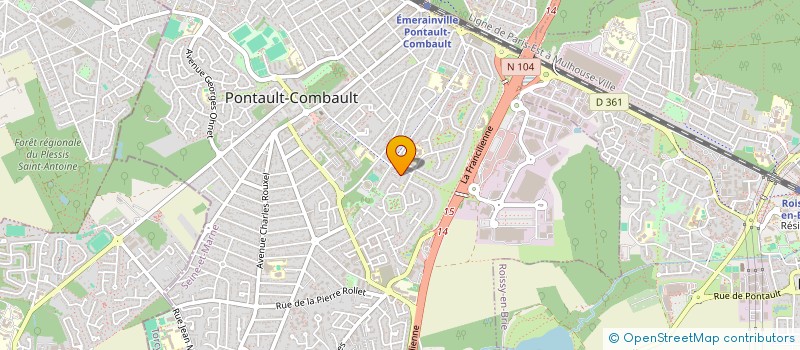 localisation de l'entreprise CARA INTEGRATION à PONTAULT-COMBAULT