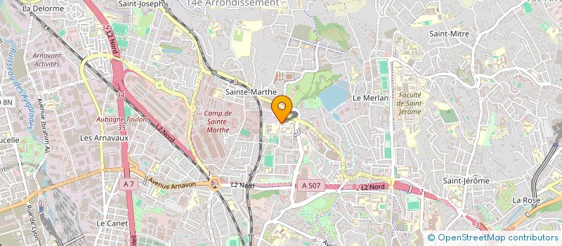 localisation de l'entreprise CARA MACONNERIE à MARSEILLE