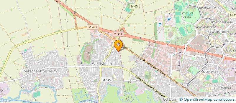 localisation de l'entreprise CARA & MASINO  WOLFISHEIM