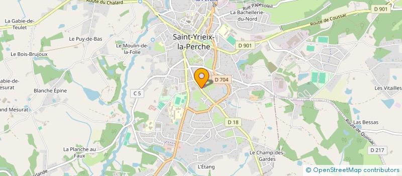 localisation de l'entreprise CARABA à SAINT-YRIEIX-LA-PERCHE