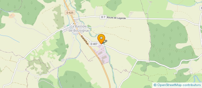 localisation de l'entreprise CARABAST à LA BASTIDE-DE-BOUSIGNAC