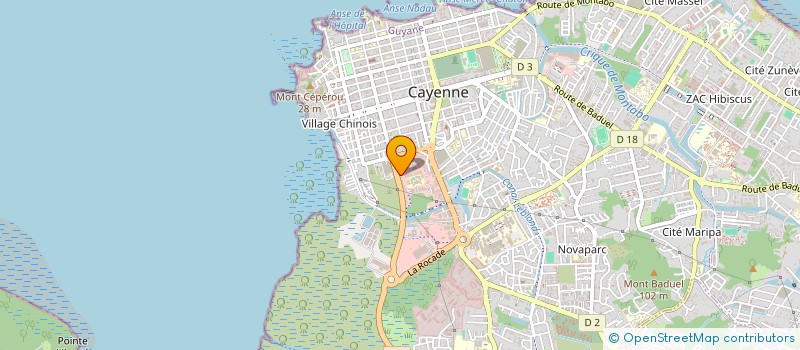 localisation de l'entreprise CARABELA GUYANE  CAYENNE