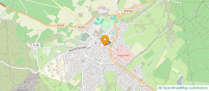 localisation de l'entreprise CARABI  THUIR