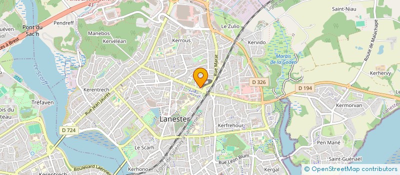 localisation de l'entreprise CARABUCK  LANESTER