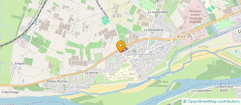 localisation de l'entreprise CARACALLA PISCINES ET SPA  SAINTE-GEMMES-SUR-LOIRE