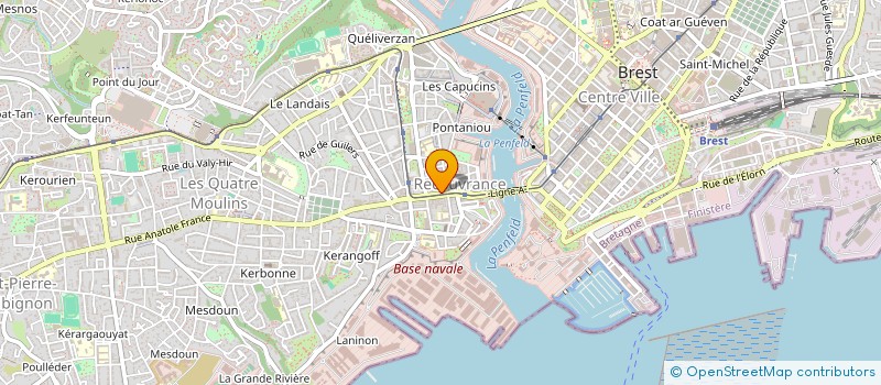 localisation de l'entreprise CARACHE à BREST