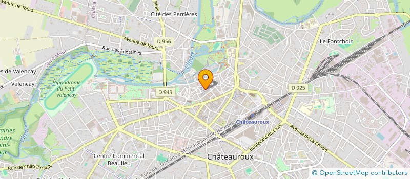 localisation de l'entreprise CARACHOC  CHATEAUROUX