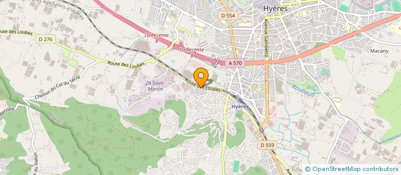 localisation de l'entreprise CARACOL  HYERES