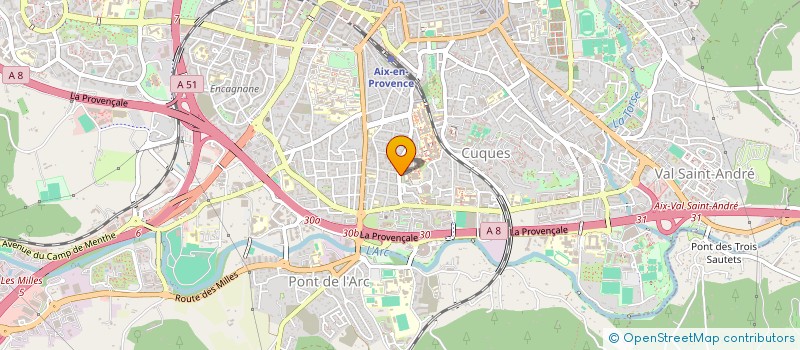 localisation de l'entreprise CARACOL OBSERVATOIRE DES LITTERATURES CARIBEENNES  AIX-EN-PROVENCE