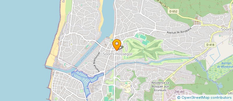 localisation de l'entreprise CARACOLI  SOORTS-HOSSEGOR