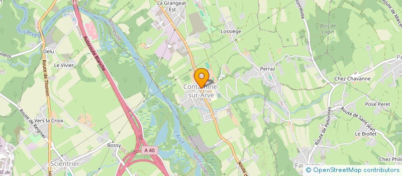 localisation de l'entreprise CARACT' HAIR  CONTAMINE-SUR-ARVE