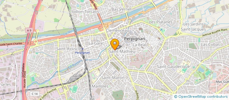 localisation de l'entreprise CARACTERE  PERPIGNAN