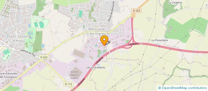 localisation de l'entreprise CARACTERE  VERRIERES-EN-ANJOU
