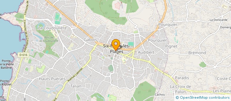 localisation de l'entreprise CARACTERE à SIX-FOURS-LES-PLAGES