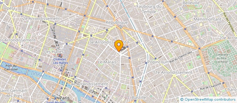 localisation de l'entreprise CARACTERE  PARIS