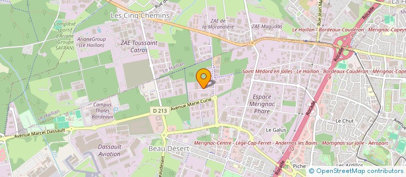 localisation de l'entreprise CARACTERE BOIS à BRUGES