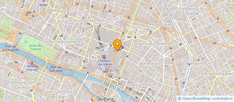 localisation de l'entreprise CARACTERES  PARIS