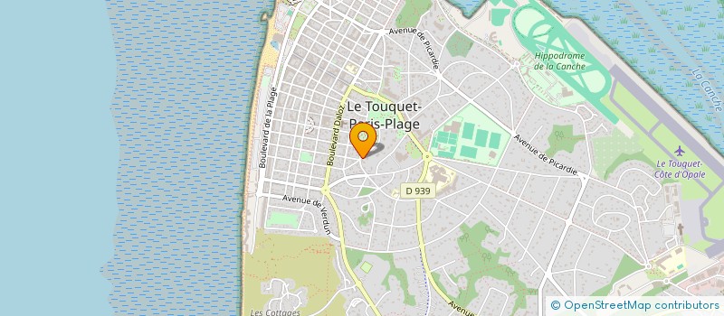 localisation de l'entreprise CARACTERES à LE TOUQUET-PARIS-PLAGE
