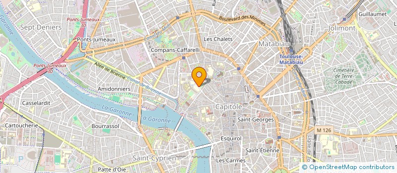 localisation de l'entreprise CARACTERES  TOULOUSE