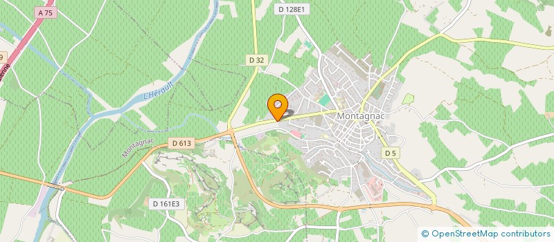 localisation de l'entreprise CARACTERES DESIGN à MONTAGNAC