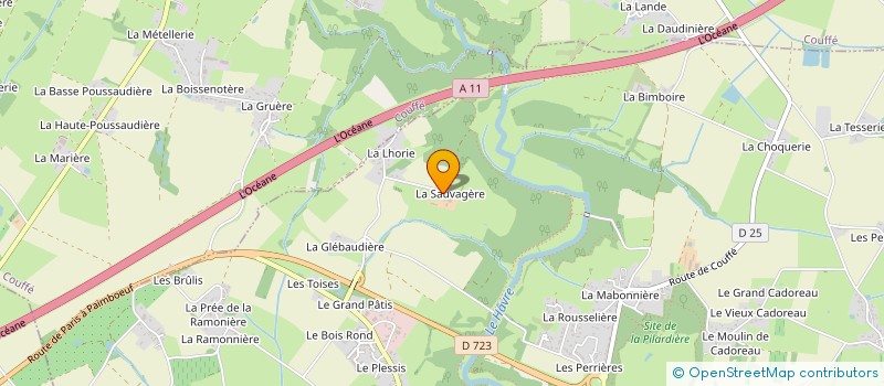 localisation de l'entreprise CARACTERRE MACONNERIE  OUDON